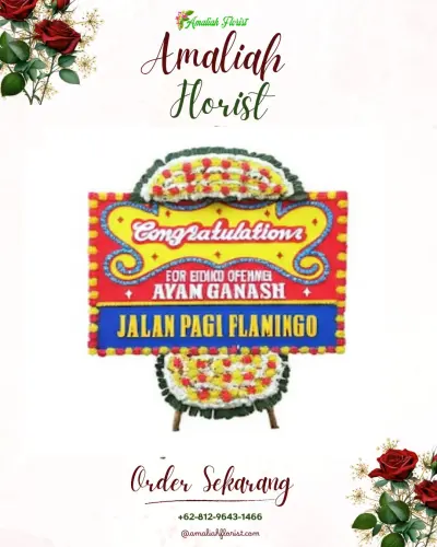 Bunga Papan Congratulation di Belung